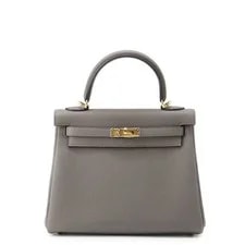 Hermès — Hermes Kelly Retourne Sewing Size 25 Etain — Handbag — resale