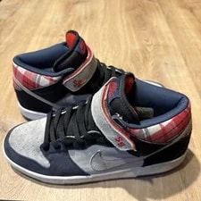 Nike SB — Nike SB Dunk Mid Goofy Boy Clean Plaid 314381 021 — Sneaker — resale