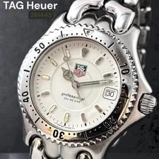 Tag Heuer — TAG Heuer Professional WG1112-0 Quartz Date White Dial Silver 37 — Watch — resale