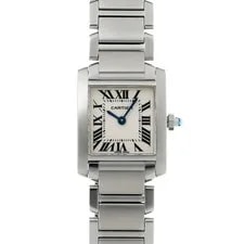 Cartier — Cartier Tank Francaise SM W51008Q3 (2384) Silver Stainless Steel Quartz #W2573 — Watch — resale