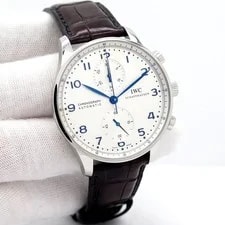 IWC — IWC IW371446 Portugieser Chronograph Automatic With Silver Dial — Watch — resale