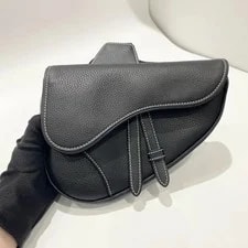 Dior — Dior Saddle OS Crossbody Belt Grained Waist — Handbag — resale