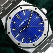 Audemars Piguet — Audemars Piguet Royal Oak “Japan” Blue Dial White Gold Complete SET 15503BC — Watch — resale