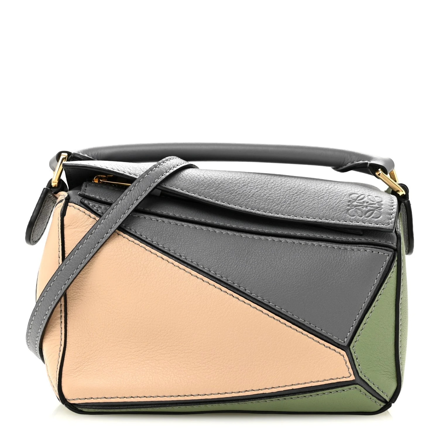 Loewe — Mini Puzzle Asphalt Nude — Handbag — resale