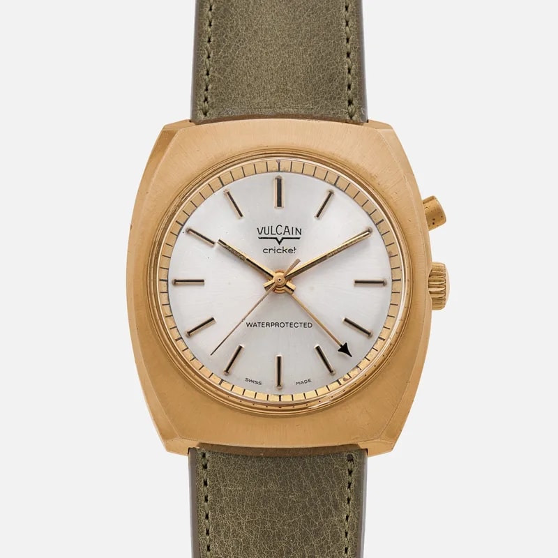 Vulcain — 1970s Vulcain Cricket in Gold Plate — Watch — resale