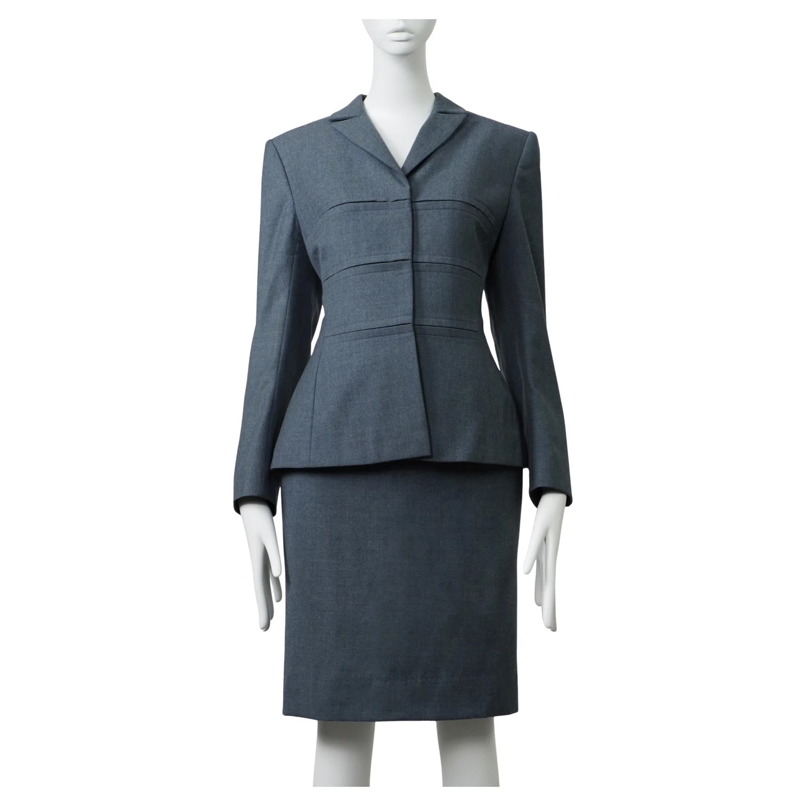 Givenchy — Givenchy Couture By Alexander McQueen F/W 1999 Architectural Suit FR42 — Designer Shoe — resale