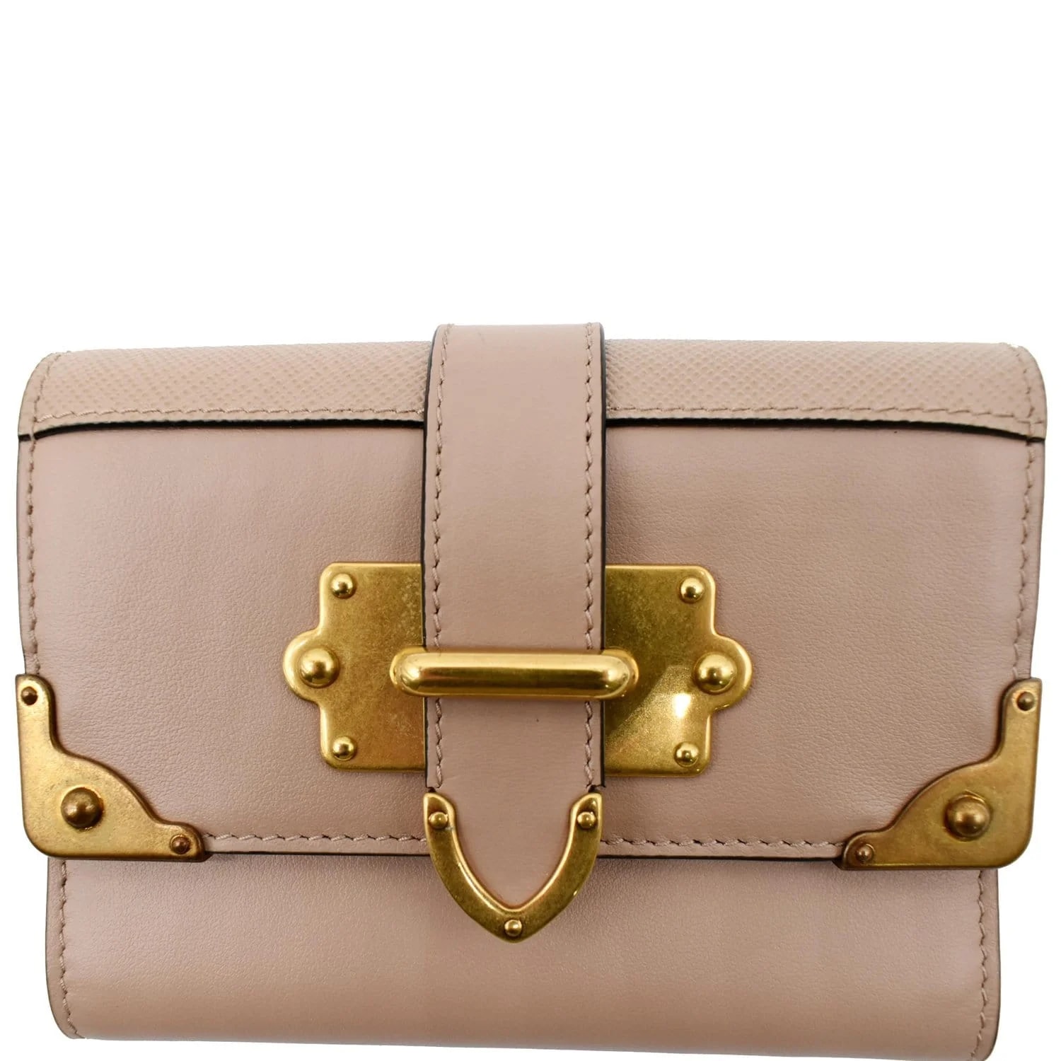 Prada — Prada Cahier French Compact Flap Wallet — Handbag — resale