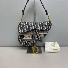 Dior — Dior Saddle Classic Embroidered - Excellent #V1LB5U — Handbag — resale