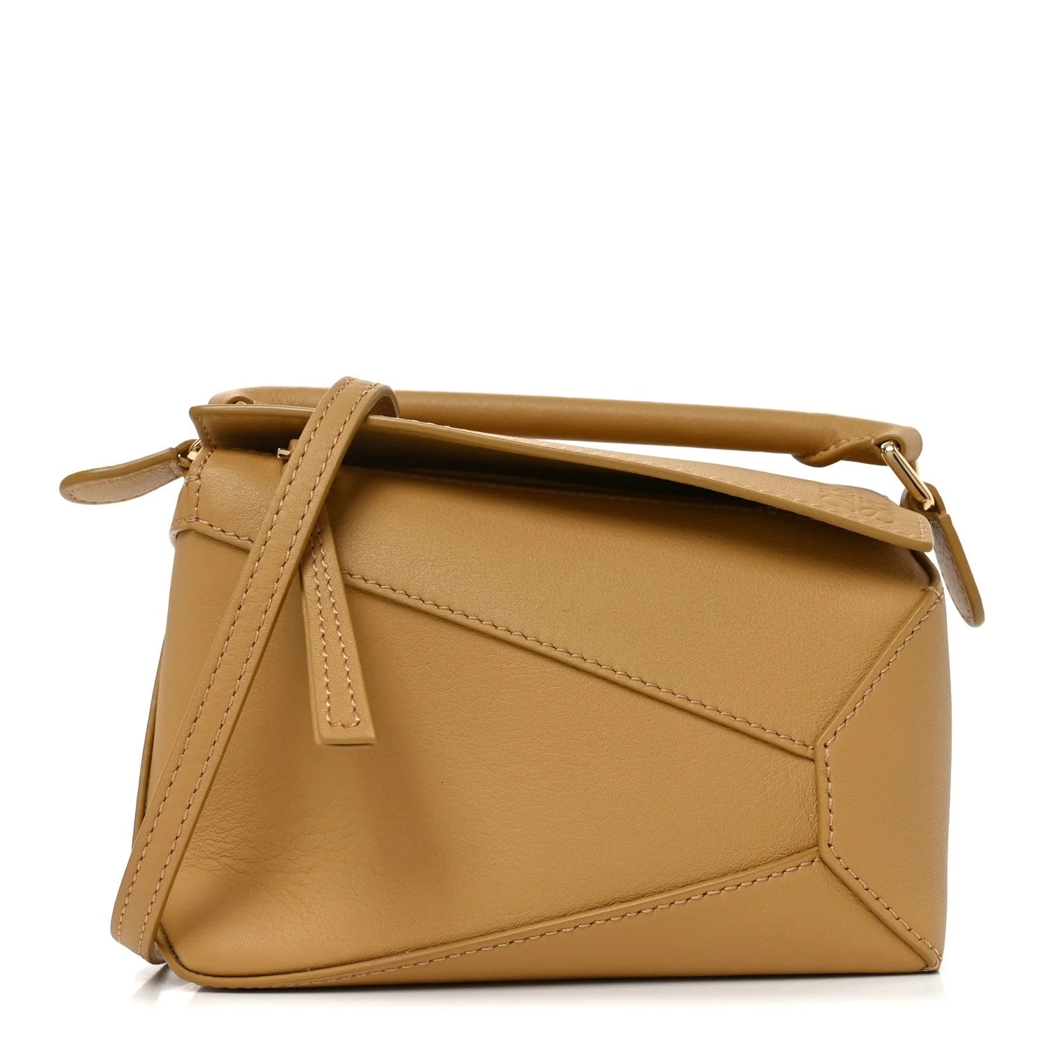 Loewe — Mini Woven Puzzle Sahara — Handbag — resale