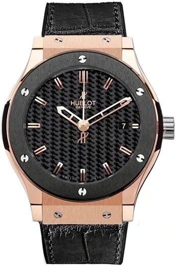 Worldofluxuryus — Hublot Classic Fusion 45 Carbon & 18K Rose Gold — Watch — resale