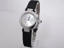 Cartier — Cartier Pasha W3140025?2973 Stainless Steel 27mm Silver Dial Quartz #WJW366 — Watch — resale