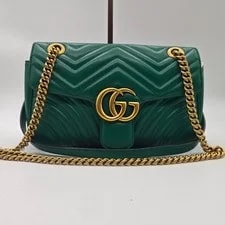Gucci — Gucci Marmont Series Logo Chain Quilted - Very Good #NAZQ4J — Handbag — resale