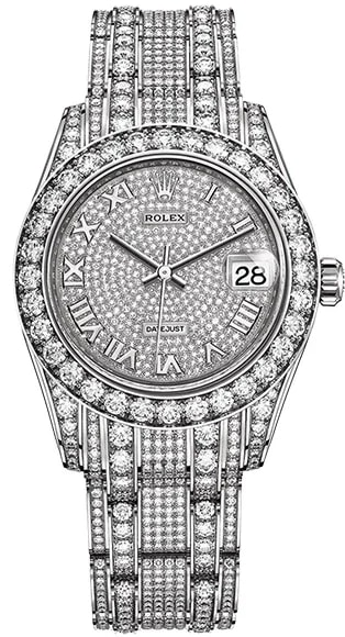 Worldofluxuryus — Rolex Datejust 18K White Gold & Diamonds Lady's — Watch — resale