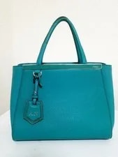 Fendi — Fendi Tour With Metal Logo Plate — Handbag — resale
