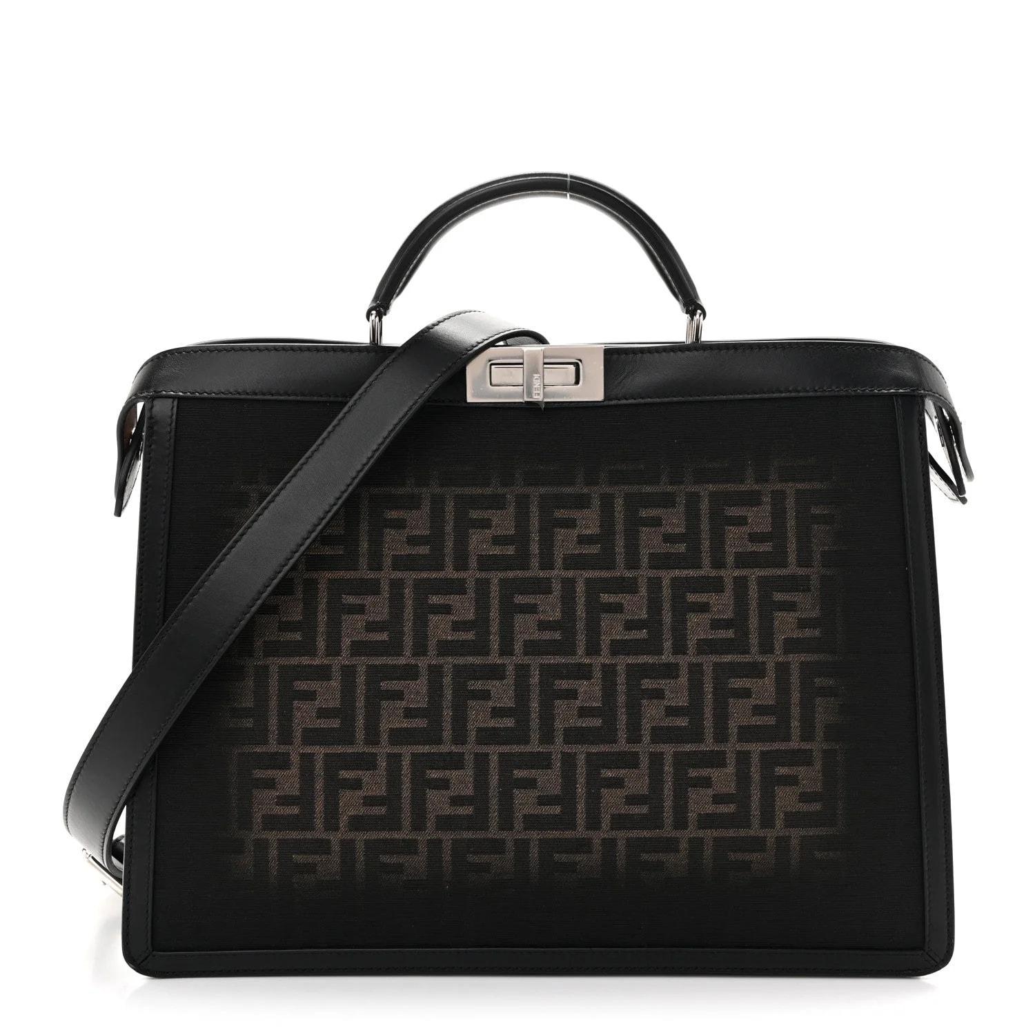 Fendi — Vitello King 1974 Medium Peekaboo I SEE U Satchel — Handbag — resale