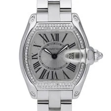 Cartier — Cartier Roadster 2675 With 31 X 37mm Steel Case and Silver Dial. Excellent Co... — Watch — resale