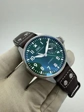 IWC — 2023 IWC Big Pilot Green Dial Steel 46mm Automatic IW501015 W/ Case — Watch — resale