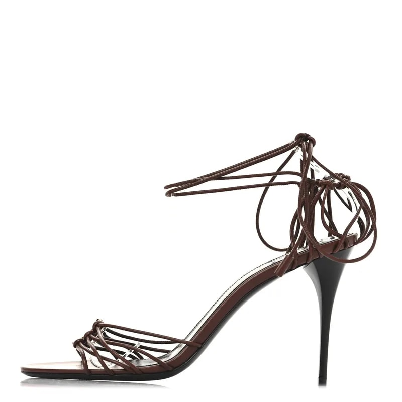 Saint Laurent — Babylone 90 Ankle Wrap 40 Cigare — Designer Shoe — resale