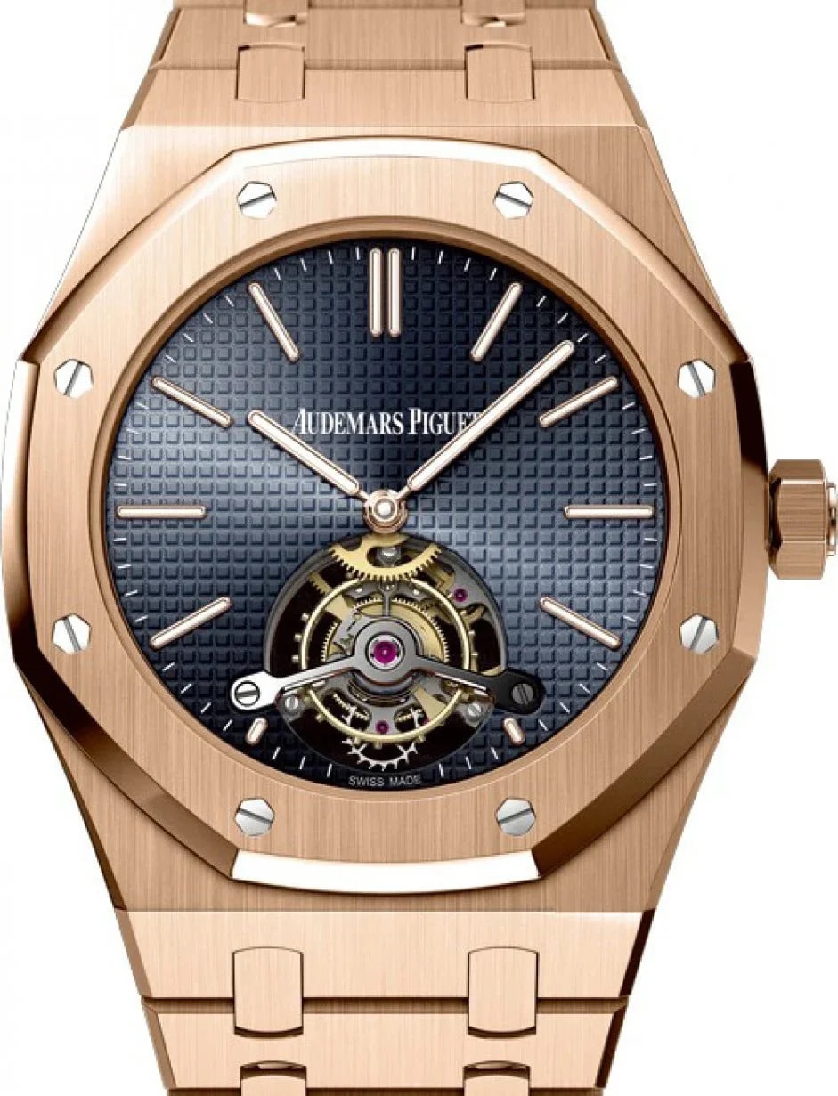 Worldofluxuryus — Audemars Piguet Royal Oak Extra Thin Tourbillon 18K Rose Gold Man's — Watch — resale