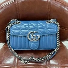 Gucci — Gucci GG Marmont Small Matelasse Auth 446744 — Handbag — resale