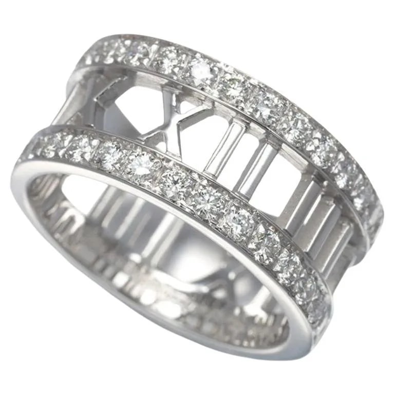 Tiffany & Co. — Tiffany & Co. Atlas 18K White Gold Half Circle Open Size 6 — Jewelry — resale