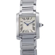 Cartier — Cartier Quartz Tank W51008Q3 Stainless Steel 25mm Ivory Dial With Papers #TZW400 — Watch — resale