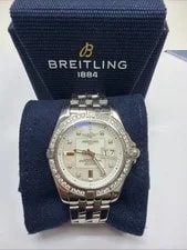 Breitling — Breitling Galactic 41mm MOP Diamond Steel Automatic A49350 — Watch — resale