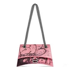 Balenciaga — Balenciaga Hourglass Graffiti Chain Crossbody Medium — Handbag — resale