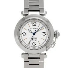 Cartier — Cartier Pasha C Big Date W31044M7 White 734370 — Watch — resale