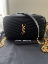 Saint Laurent — Saint Laurent Logo Chain Tassel Zip Small Crossbody — Handbag — resale