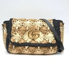 Gucci — Gucci GG Marmont Chain Floral Crochet — Handbag — resale