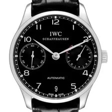IWC — IWC Portugieser Steel Black Dial IW500703 — Watch — resale