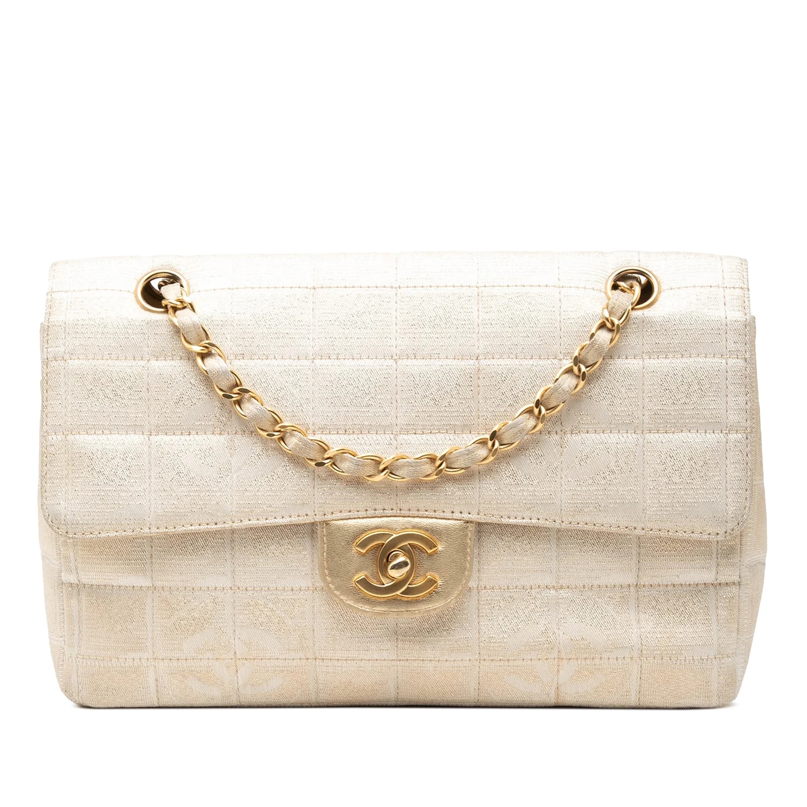 Chanel — New Travel Line Medium Metallic Single Flap — Handbag — resale