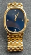 Patek Philippe — Patek Philippe Ellipse 4764/5 18k Yellow Gold Diamond-Inset Quartz . — Watch — resale