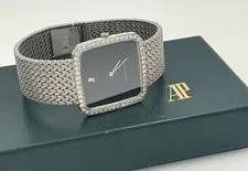 Audemars Piguet — Audemars Piguet 18K White Gold Factory Diamond Bezel 1970’s — Watch — resale