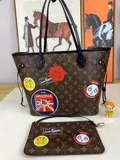 Louis Vuitton — Louis Vuitton Limited Neverfull World Tour Auth — Handbag — resale