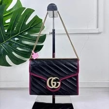 Gucci — Gucci GG Marmont Logo Trim Quilted - Very Good #1P5JKXF — Handbag — resale