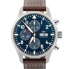 IWC — IWC Pilot le Petit Prince Blue 43mm Leather Chronograph Automatic IW377714 — Watch — resale