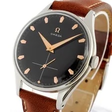 Omega — 1954' Vinatge Omega REF 2505 Manual Wind Black Dial Oversize 38MM Gents — Watch — resale