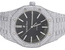Audemars Piguet — 41MM Audemars Piguet Royal Oak Stainless Steel VS Diamond 31.5 Ct — Watch — resale