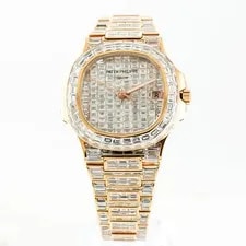 Patek Philippe — Patek Philippe Nautilus 5711-1R Diamond Baguette 18K Rose Gold Swiss — Watch — resale