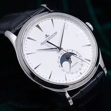 Jaeger-LeCoultre — Jaeger-LeCoultre Master Ultra Thin Moon Silvered Grey Dial SET Q1368430 — Watch — resale