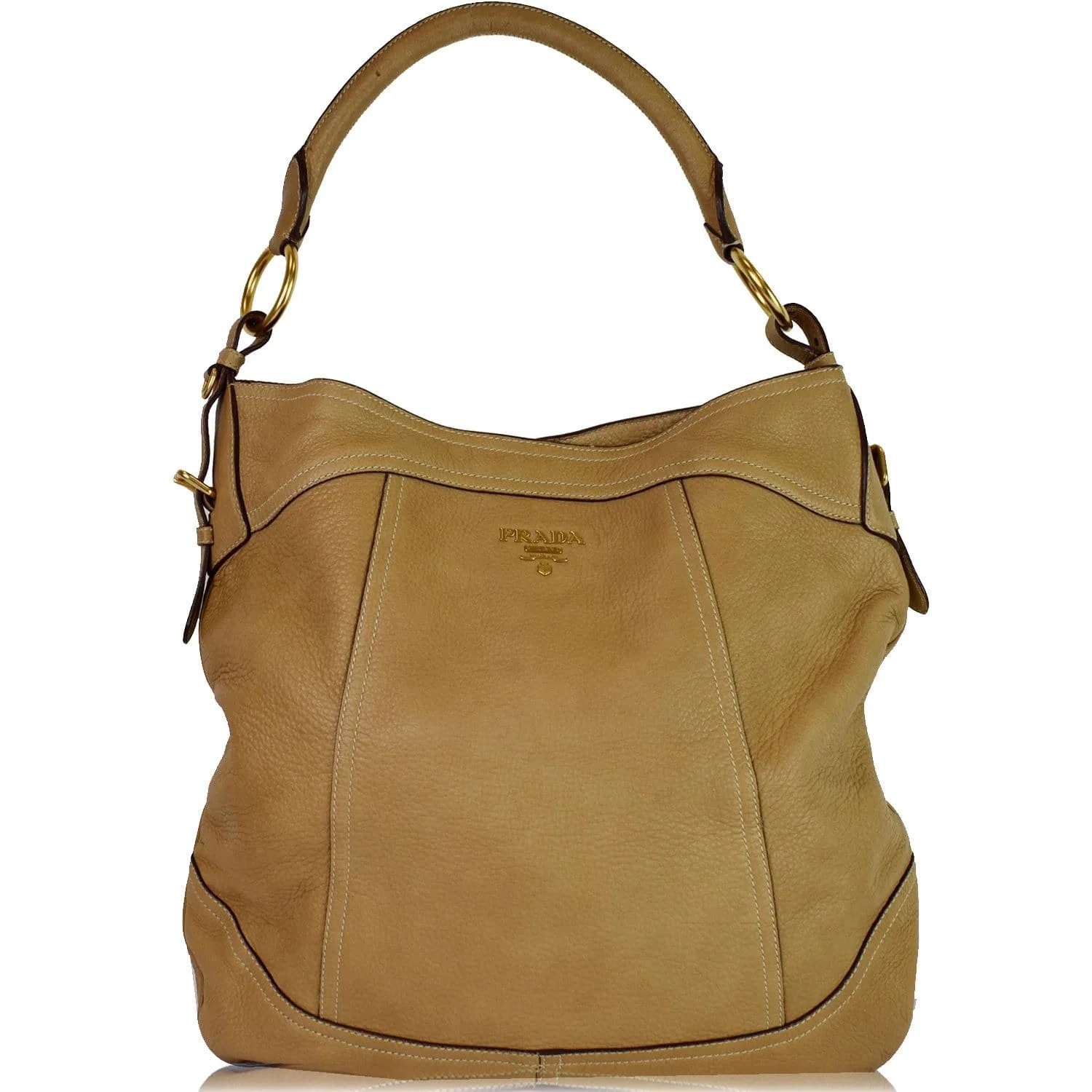 Prada — Prada Vitello Daino Large Hobo — Handbag — resale