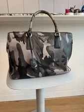 Prada — Prada Camouflage Twin Double Zip — Handbag — resale