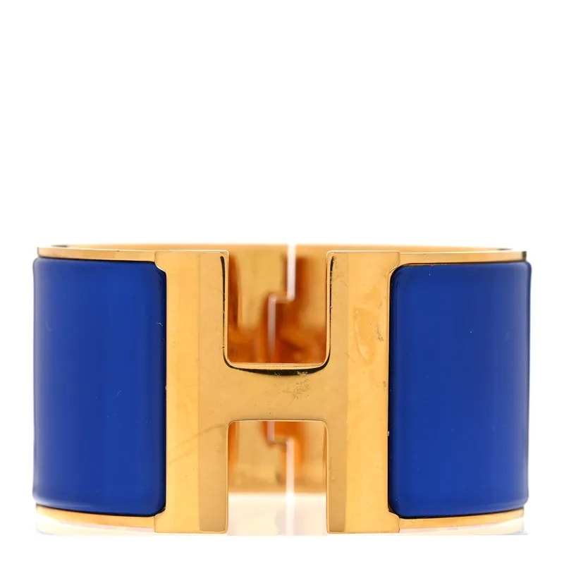 Hermès — Enamel Extra Wide Clic Clac H Royal — Jewelry — resale