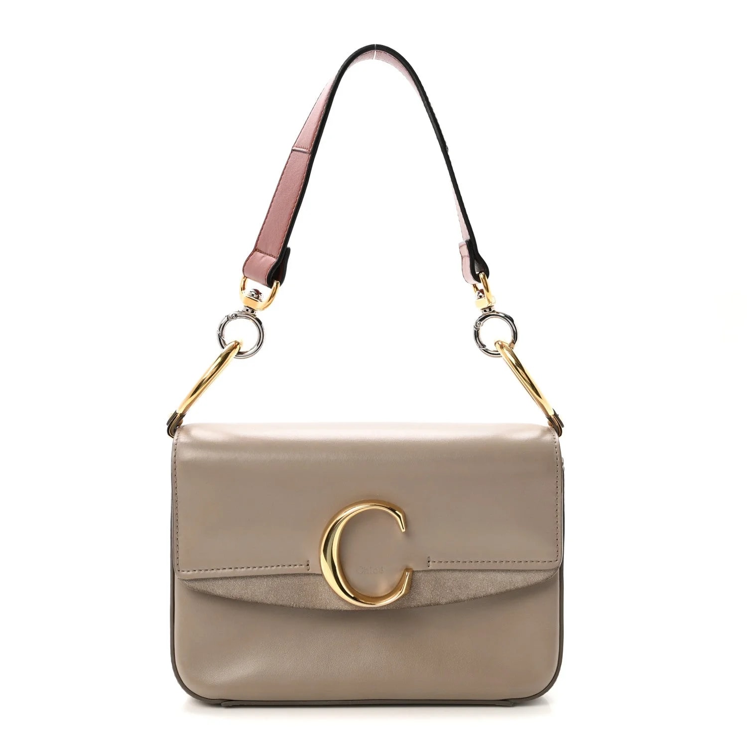 Chloé — Shiny Small C Double Carry Motty — Handbag — resale
