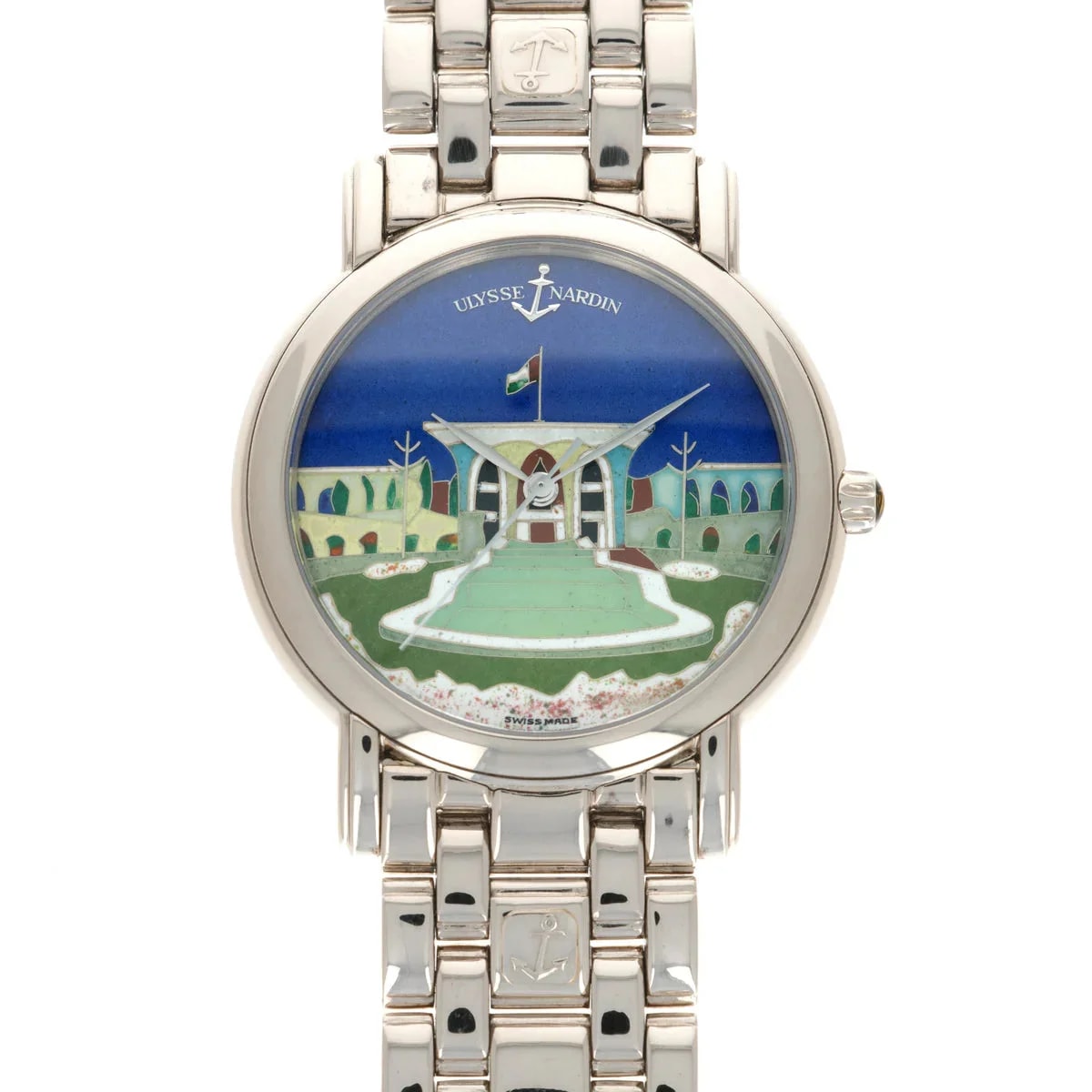 Worldofluxuryus — Ulysse Nardin San Marco Cloisonné 18k White Gold — Watch — resale