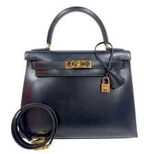 Hermès — Hermes Kelly 28 Outer Sewing 〇A刻印 (1971年製) Japan Ookura — Handbag — resale